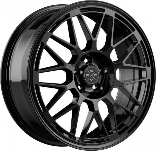 Fondmetal 9EVO Glossy Black Alufelge 7x17 Zoll ET43 LK 5x100 ML75