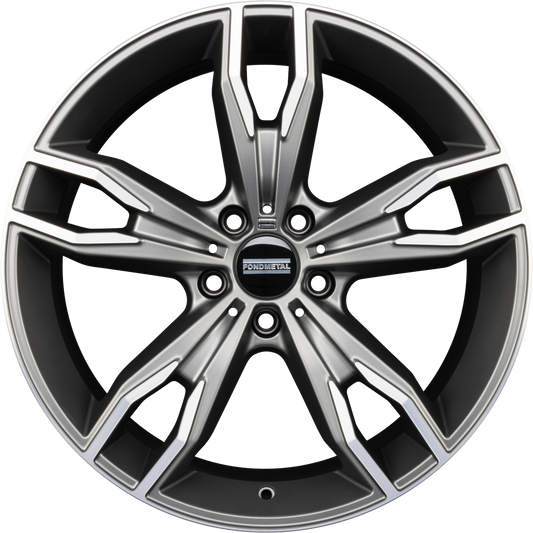 Fondmetal Alke Matt Titanium Machined Alufelge 8.5x20 Zoll ET25 LK 5x112 ML66.6