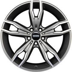 Fondmetal Alke Matt Titanium Machined Alufelge 8.5x20 Zoll ET25 LK 5x112 ML66.6
