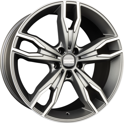 Fondmetal Alke Matt Titanium Machined Alufelge 8.5x20 Zoll ET25 LK 5x112 ML66.6 – Bild 2