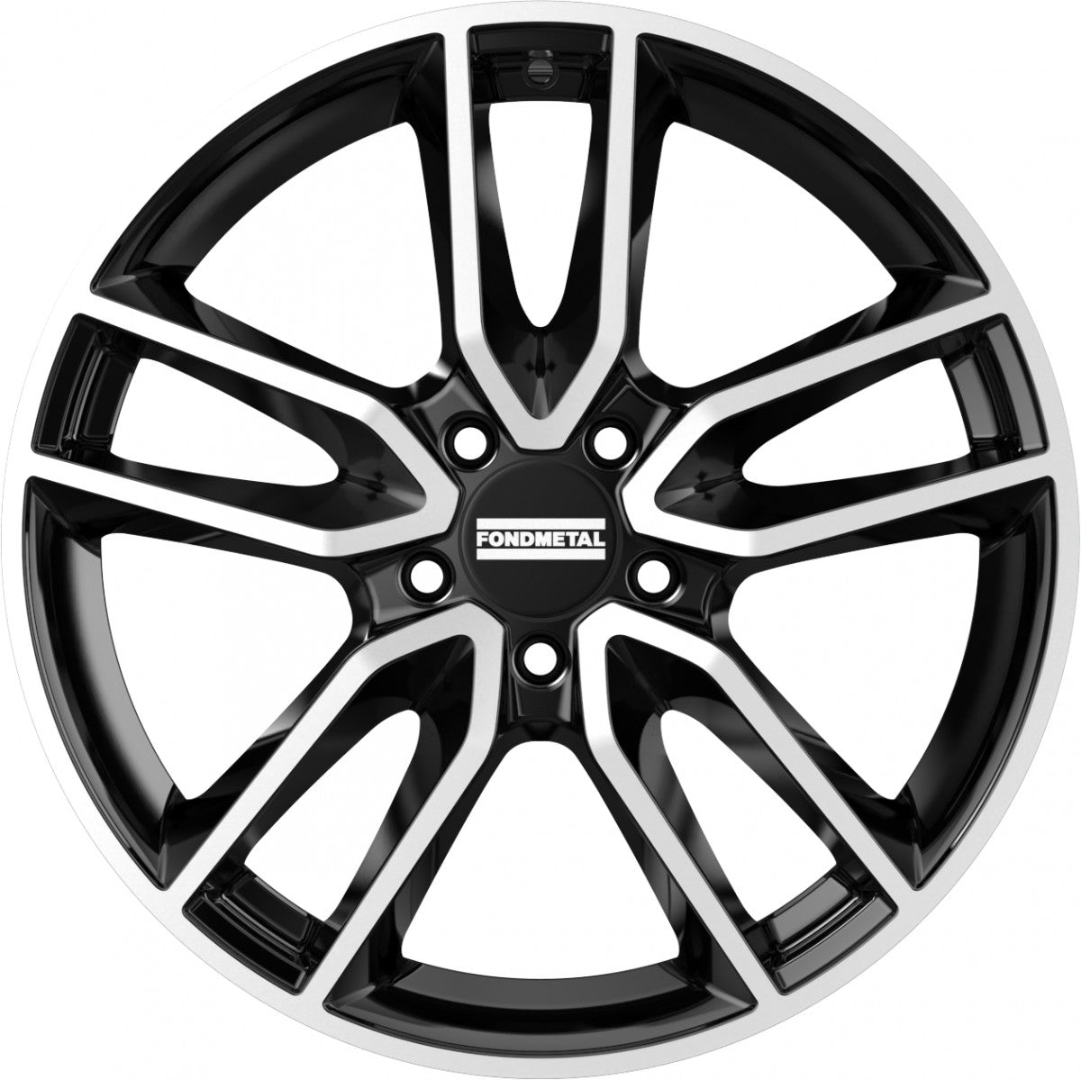 Fondmetal Koros glossy black machined Alufelge 8x19 Zoll ET38 LK 5x112 ML66.5 – Bild 2
