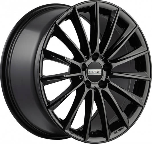 Fondmetal Aidon glossy black Alufelge 8x18 Zoll ET48 LK 5x112 ML66.5