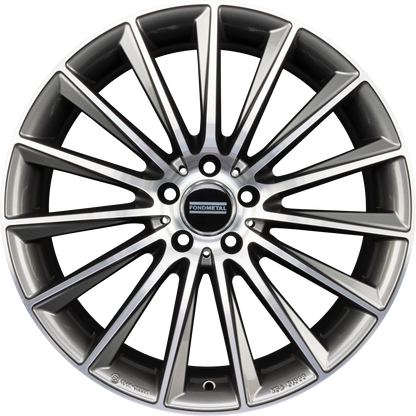 Fondmetal Aidon Glossy Titanium Machined Alufelge 8.5x20 Zoll ET40 LK 5x112 ML66.6