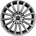 Fondmetal Aidon Glossy Titanium Machined Alufelge 9x19 Zoll ET44 LK 5x112 ML66.6