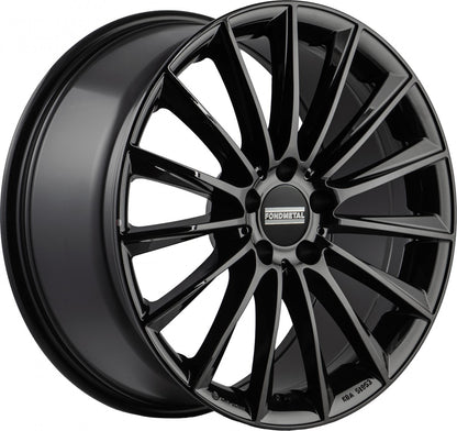 Fondmetal Aidon glossy black Alufelge 9x19 Zoll ET44 LK 5x112 ML66.5