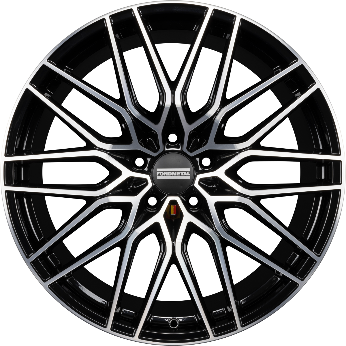 Fondmetal Cratos Glossy Black Machined Alufelge 9.5x21 Zoll ET46 LK 5x130 ML71.6