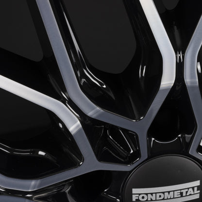 Fondmetal Cratos Glossy Black Machined Alufelge 9.5x21 Zoll ET46 LK 5x130 ML71.6 – Bild 5