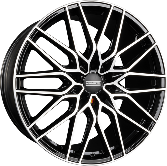 Fondmetal Cratos Glossy Black Machined Alufelge 11x21 Zoll ET40 LK 5x112 ML66.6 – Bild 2