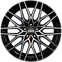 Fondmetal Cratos Glossy Black Machined Alufelge 10x22 Zoll ET31 LK 5x112 ML66.6