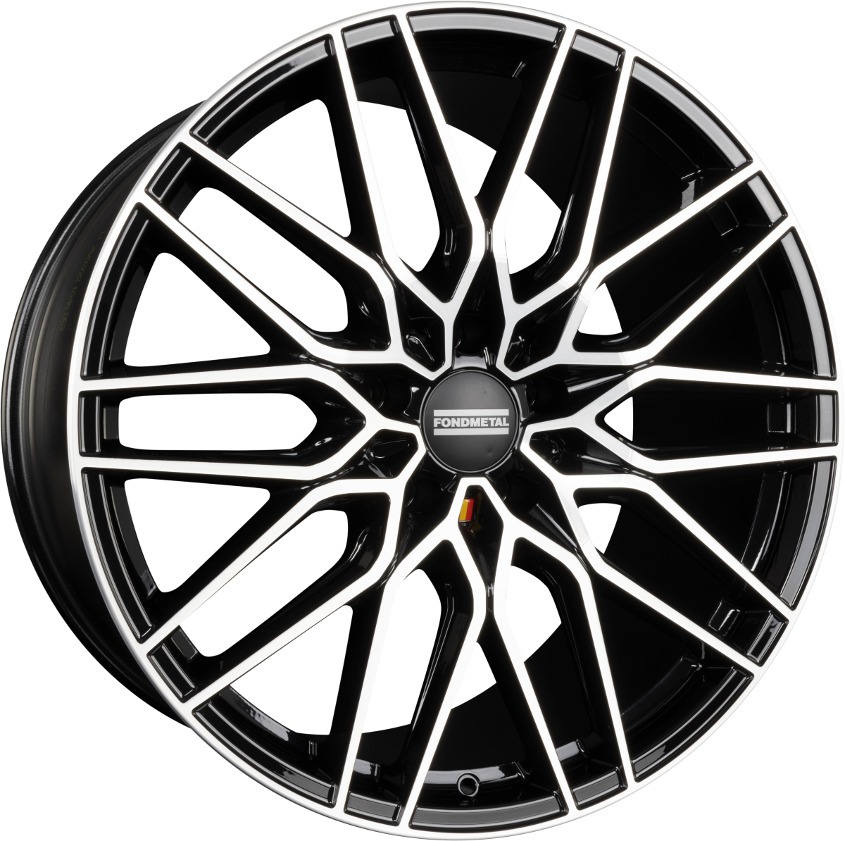 Fondmetal Cratos Glossy Black Machined Alufelge 10x22 Zoll ET42.5 LK 5x120 ML72.6 – Bild 2