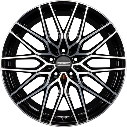 Fondmetal Cratos Glossy Black Machined Alufelge 11.5x22 Zoll ET37 LK 5x120 ML74.1