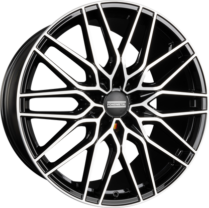 Fondmetal Cratos Glossy Black Machined Alufelge 11.5x22 Zoll ET37 LK 5x120 ML74.1 – Bild 2