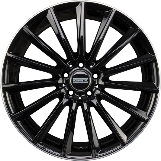Fondmetal Aidon Glossy Black Machined Lip Alufelge 9.5x20 Zoll ET41 LK 5x112 ML66.6