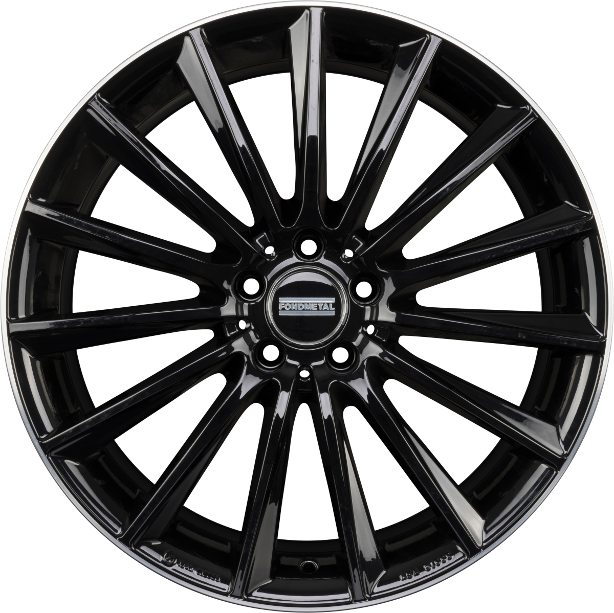 Fondmetal Aidon Glossy Black Machined Lip Alufelge 9.5x20 Zoll ET41 LK 5x112 ML66.6