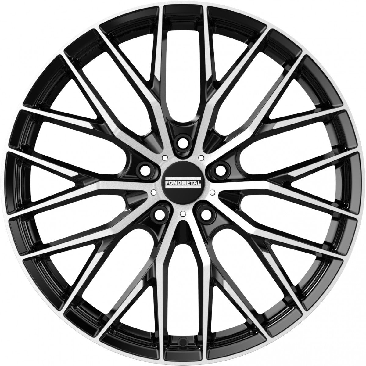 Fondmetal Makhai glossy black machined Alufelge 9x21 Zoll ET29 LK 5x110 ML65.1 – Bild 2