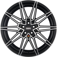 Fondmetal Thoe Glossy Black Machined Alufelge 8x18 Zoll ET34 LK 5x120 ML72.6
