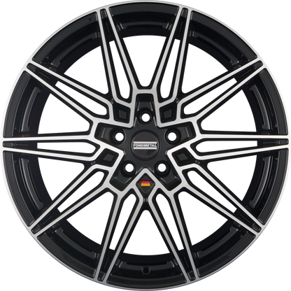 Fondmetal Thoe Glossy Black Machined Alufelge 8x18 Zoll ET45 LK 5x120 ML72.6