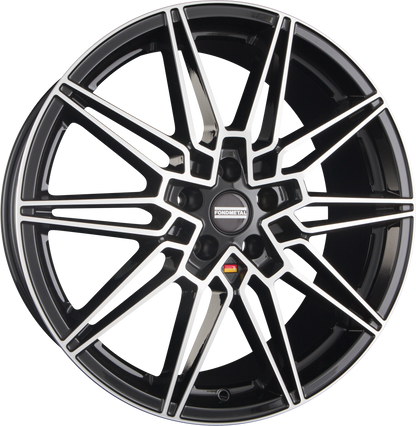 Fondmetal Thoe Glossy Black Machined Alufelge 8x18 Zoll ET45 LK 5x120 ML72.6 – Bild 2