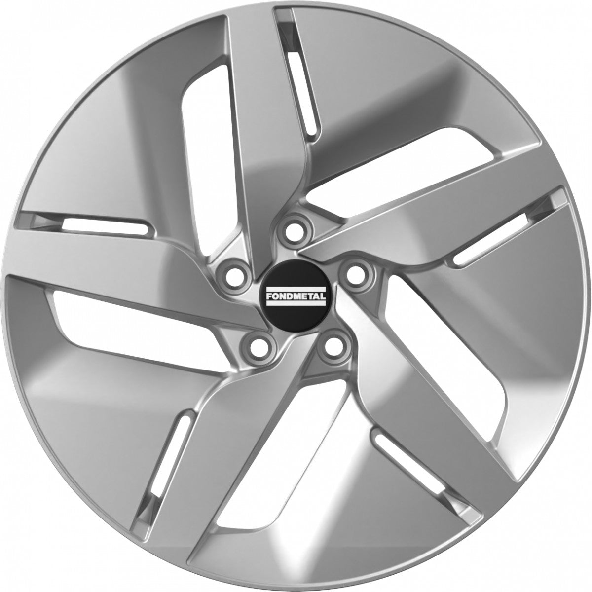 Fondmetal E-Joule glossy silver Alufelge 7.5x19 Zoll ET50 LK 5x112 ML57.1 – Bild 2