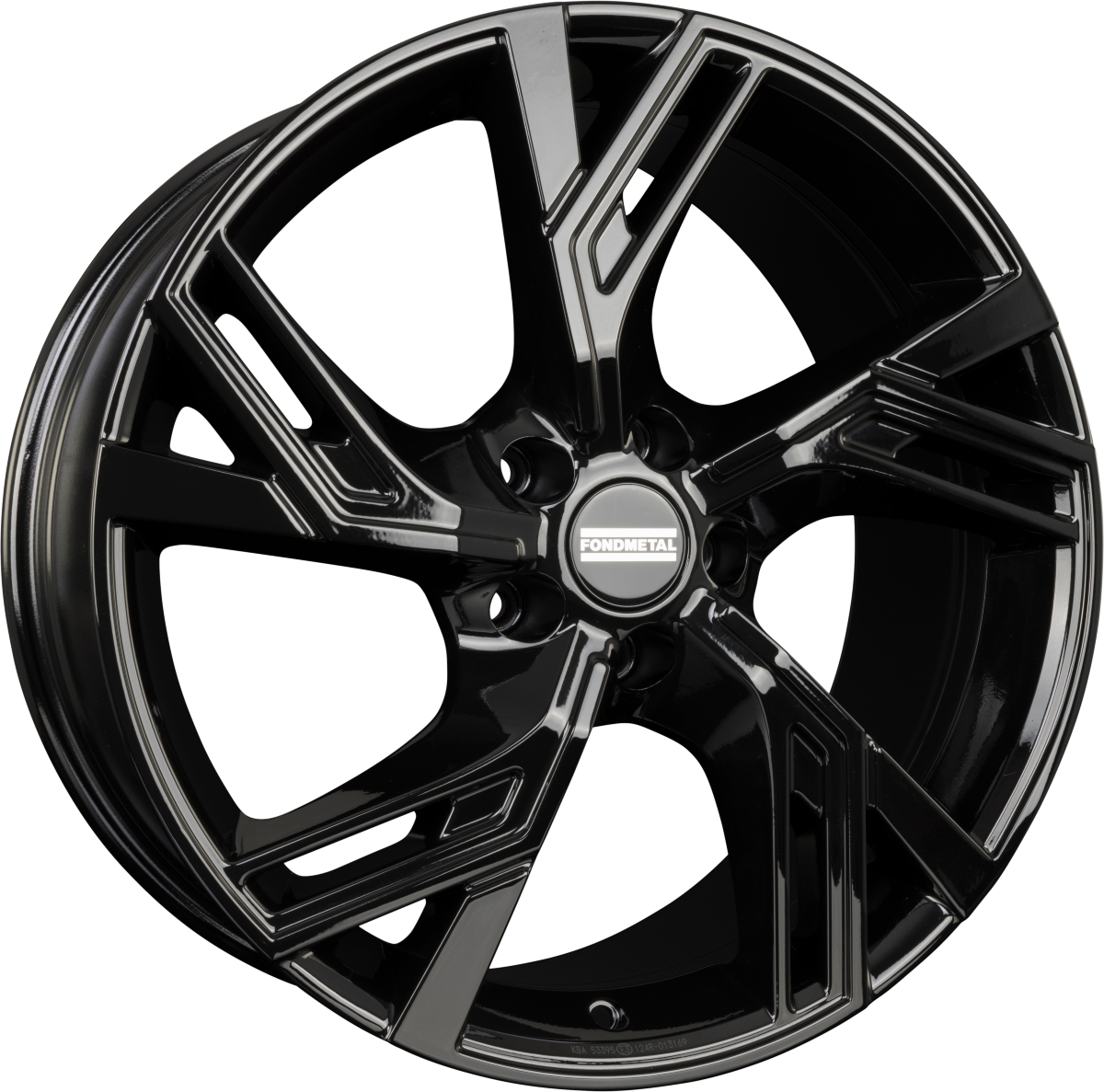 Fondmetal Atena Glossy Black Alufelge 8.5x19 Zoll ET40 LK 5x112 ML66.6 – Bild 2