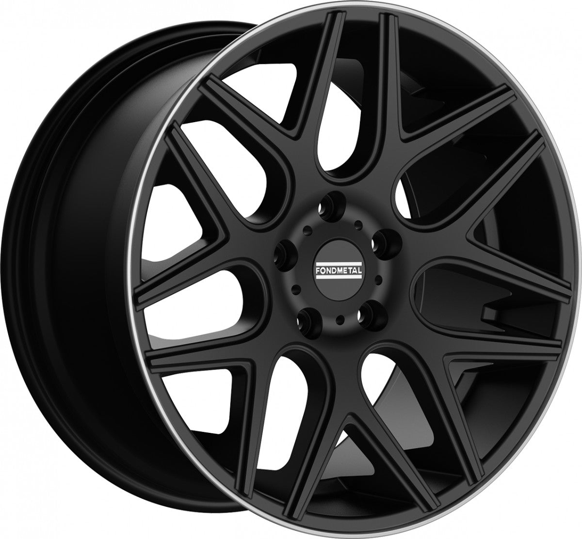 Fondmetal Moros matt black machined lip Alufelge 9.5x20 Zoll ET35 LK 5x130 ML84.1