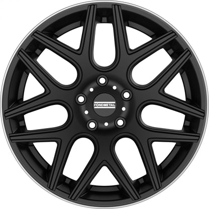 Fondmetal Moros matt black machined lip Alufelge 9.5x20 Zoll ET35 LK 5x130 ML84.1 – Bild 2