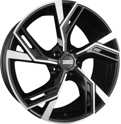 Fondmetal Atena Glossy Black Machined Alufelge 9x21 Zoll ET26 LK 5x112 ML66.6 – Bild 2