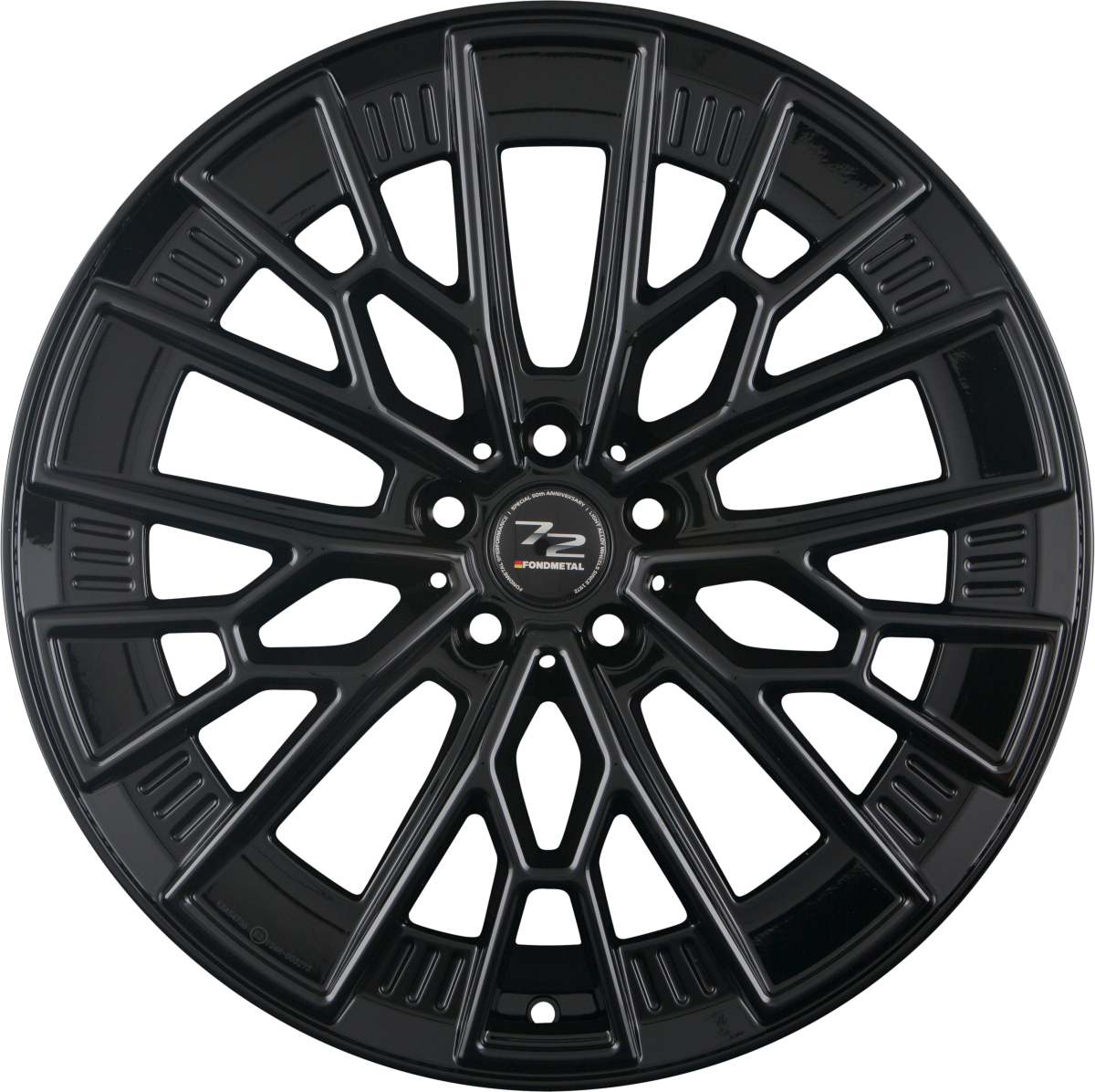 Fondmetal 1972 Glossy Black Alufelge 8.5x19 Zoll ET21 LK 5x112 ML66.6