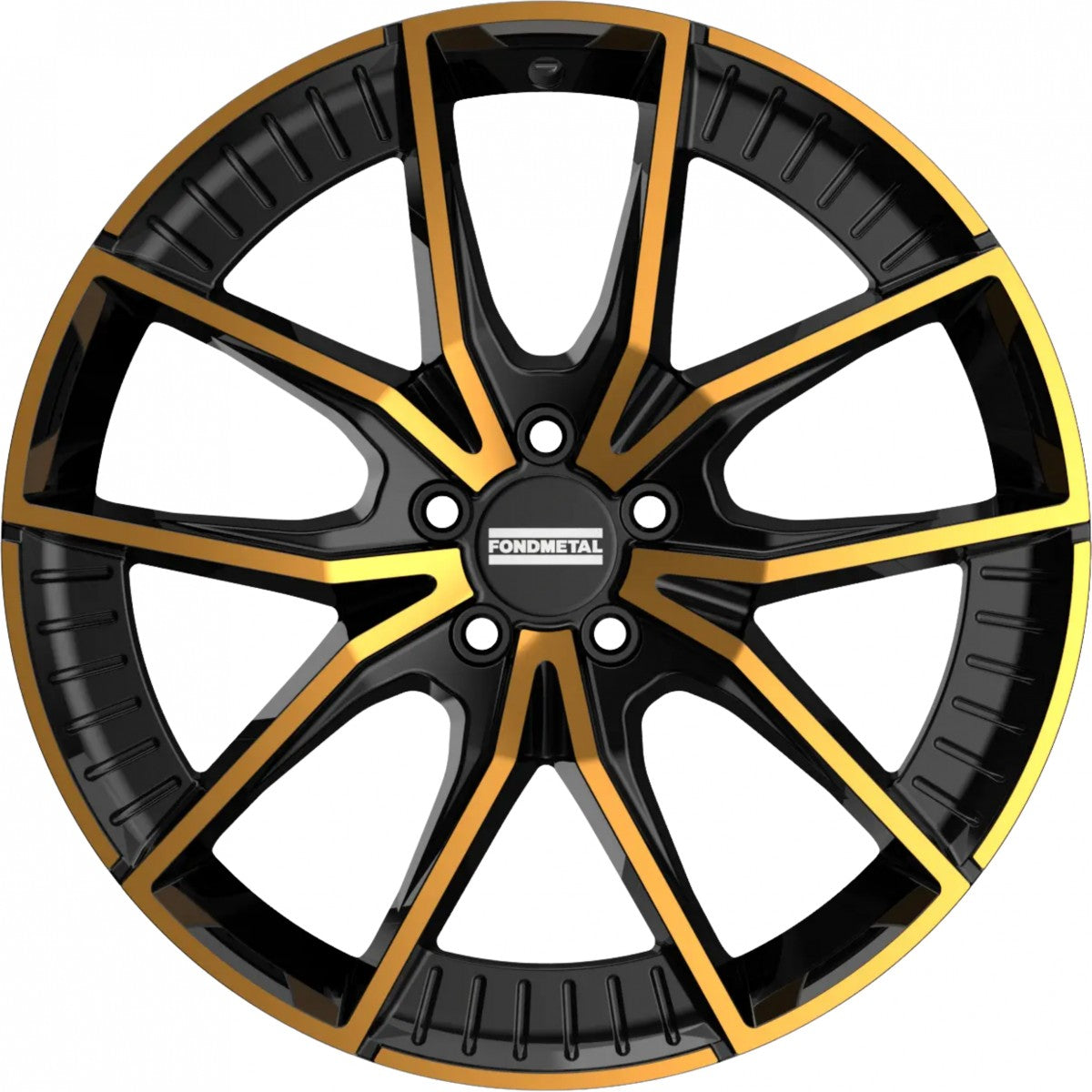 Fondmetal Elatha glossy black bronze machined Alufelge 8.5x21 Zoll ET30 LK 5x112 ML66.5 – Bild 2