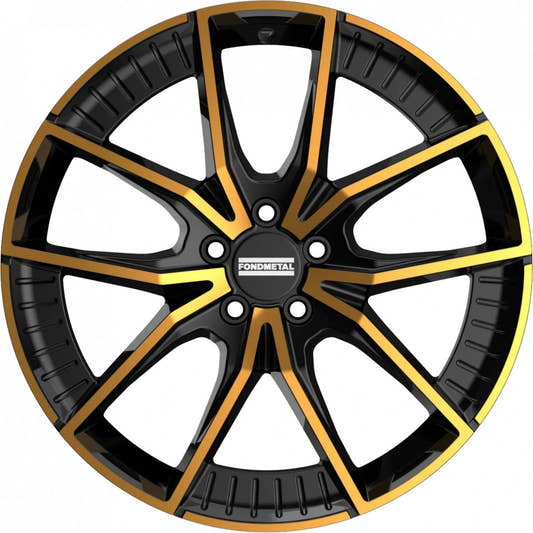 Fondmetal Elatha glossy black bronze machined Alufelge 8x18 Zoll ET39 LK 5x112 ML66.5 – Bild 2