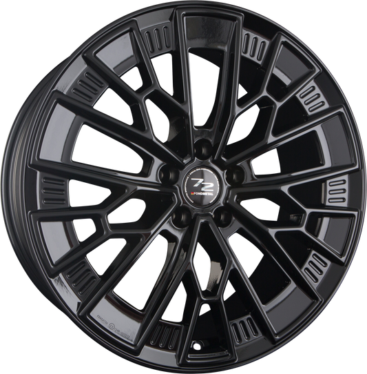 Fondmetal 1972 Glossy Black Alufelge 9x20 Zoll ET51 LK 5x130 ML71.6 – Bild 2