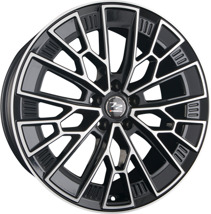 Fondmetal 1972 Glossy Black Machined Alufelge 9x20 Zoll ET44 LK 5x108 ML63.4 – Bild 2