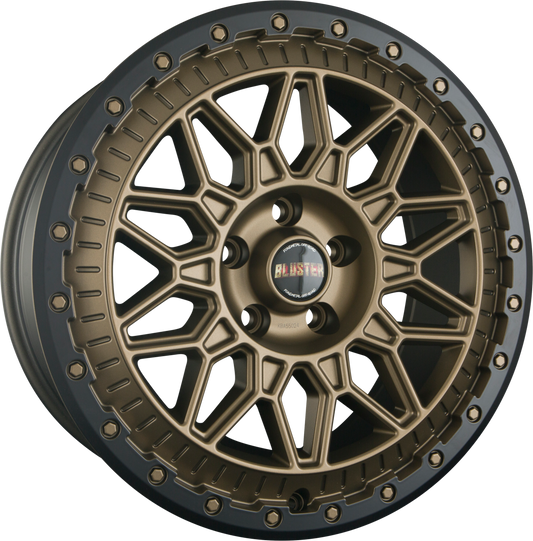 Fondmetal Bluster Matt Braun Black Lip Alufelge 8.5x17 Zoll ET50 LK 6x139.7 ML93.1 – Bild 2