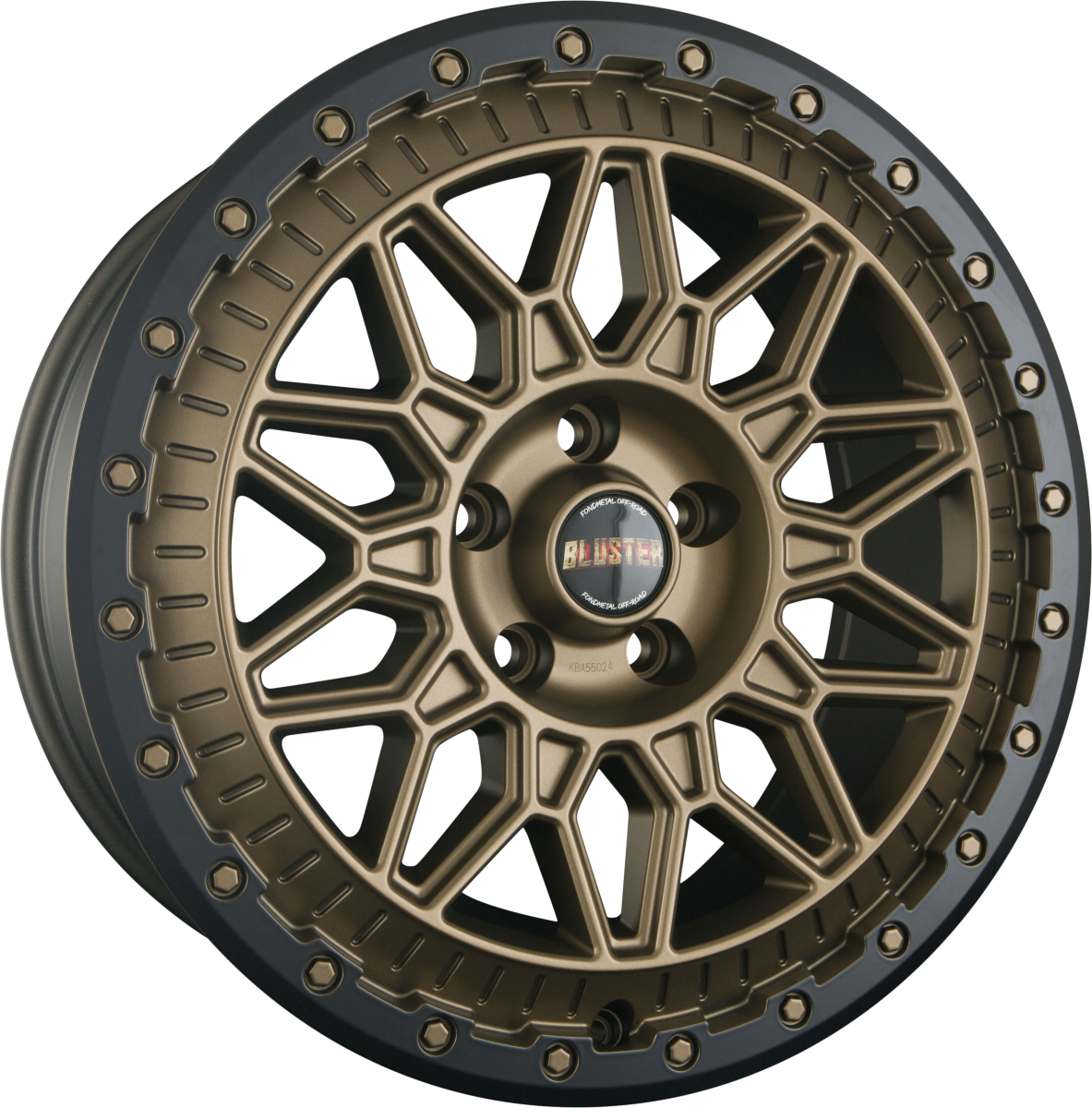 Fondmetal Bluster Matt Braun Black Lip Alufelge 8.5x17 Zoll ET50 LK 6x139.7 ML93.1 – Bild 2