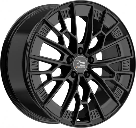 Fondmetal 1972 glossy black Alufelge 10.5x20 Zoll ET23 LK 5x120 ML72.5