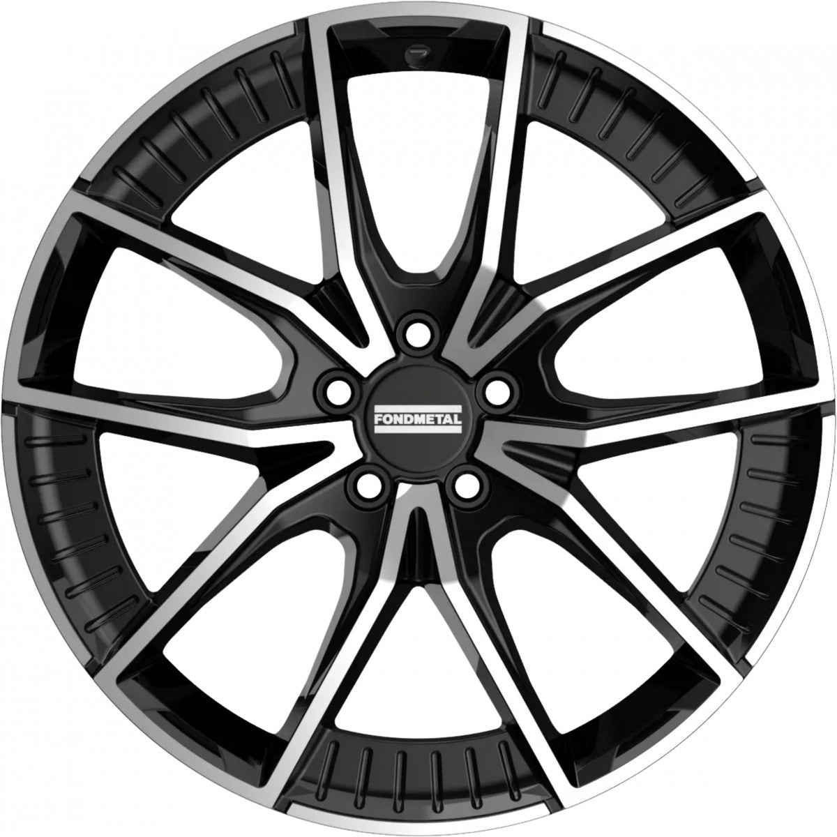 Fondmetal Elatha glossy black machined Alufelge 9x20 Zoll ET46 LK 5x112 ML66.5 – Bild 2