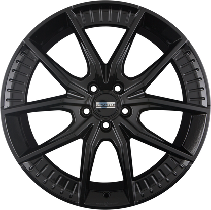 Fondmetal Elatha Glossy Black Alufelge 8.5x19 Zoll ET21 LK 5x112 ML66.6