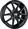 Fondmetal Elatha Glossy Black Alufelge 8.5x21 Zoll ET19 LK 5x112 ML66.6