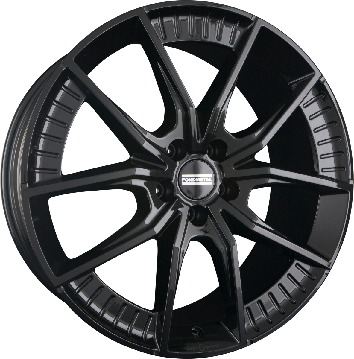 Fondmetal Elatha Glossy Black Alufelge 8.5x21 Zoll ET19 LK 5x112 ML66.6