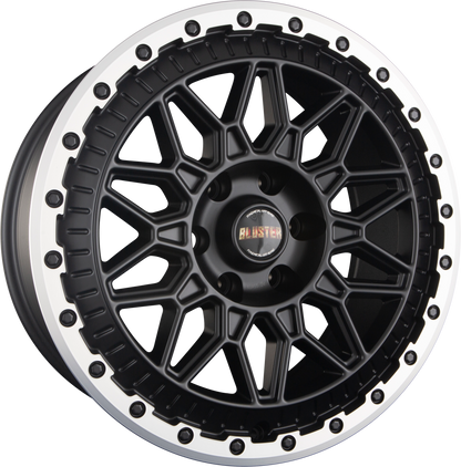 Fondmetal Bluster Matt Black Machined Lip Alufelge 9x20 Zoll ET28 LK 6x139.7 ML106.1 – Bild 2