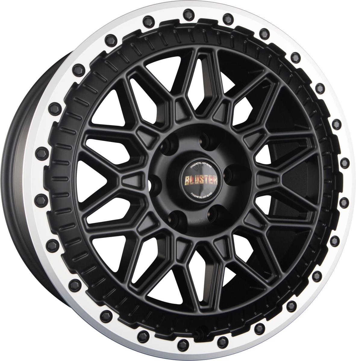 Fondmetal Bluster Matt Black Machined Lip Alufelge 9x20 Zoll ET35 LK 5x127 ML71.6 – Bild 2