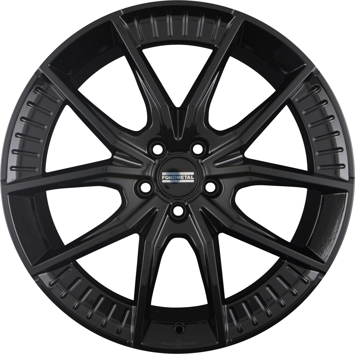 Fondmetal Elatha Glossy Black Alufelge 9.5x21 Zoll ET41 LK 5x112 ML66.6