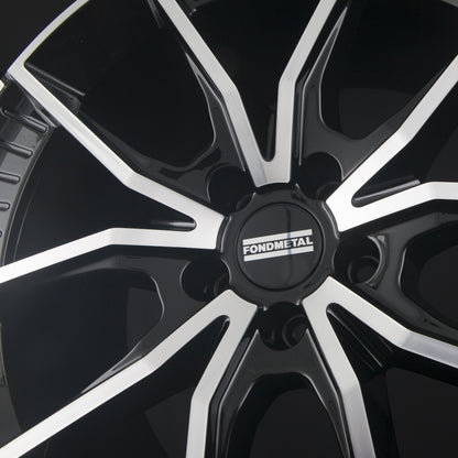 Fondmetal Elatha Glossy Black Machined Alufelge 9.5x21 Zoll ET41 LK 5x112 ML66.6 – Bild 5