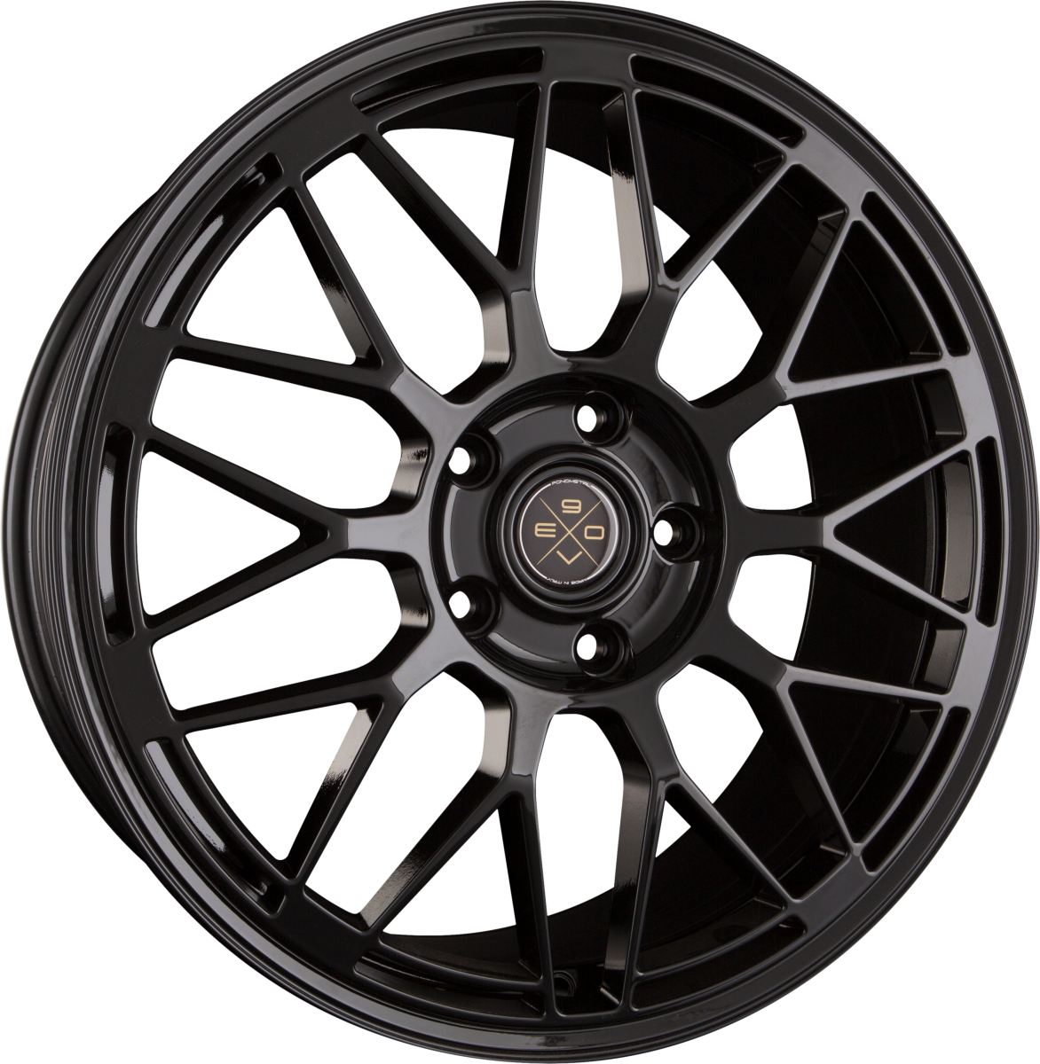 Fondmetal 9EVO Glossy Black Alufelge 7x17 Zoll ET40 LK 4x108 ML63.4 – Bild 2
