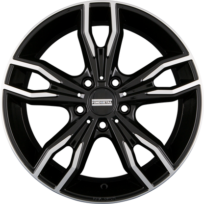 Fondmetal Alke Glossy Black Machined Alufelge 8.5x20 Zoll ET25 LK 5x120 ML72.6