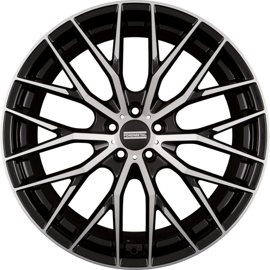 Fondmetal Makhai Glossy Black Machined Alufelge 9x20 Zoll ET26 LK 5x112 ML66.6