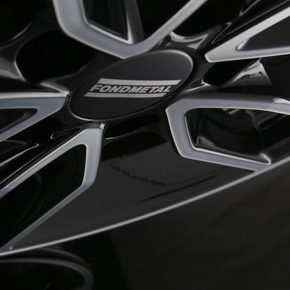 Fondmetal Koros Glossy Black Machined - Diamond Black Alufelge 6.5x16 Zoll ET39 LK 5x100 ML57.1 – Bild 4
