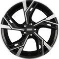 Fondmetal Atena Glossy Black Machined Alufelge 8x18 Zoll ET40 LK 5x100 ML57.1