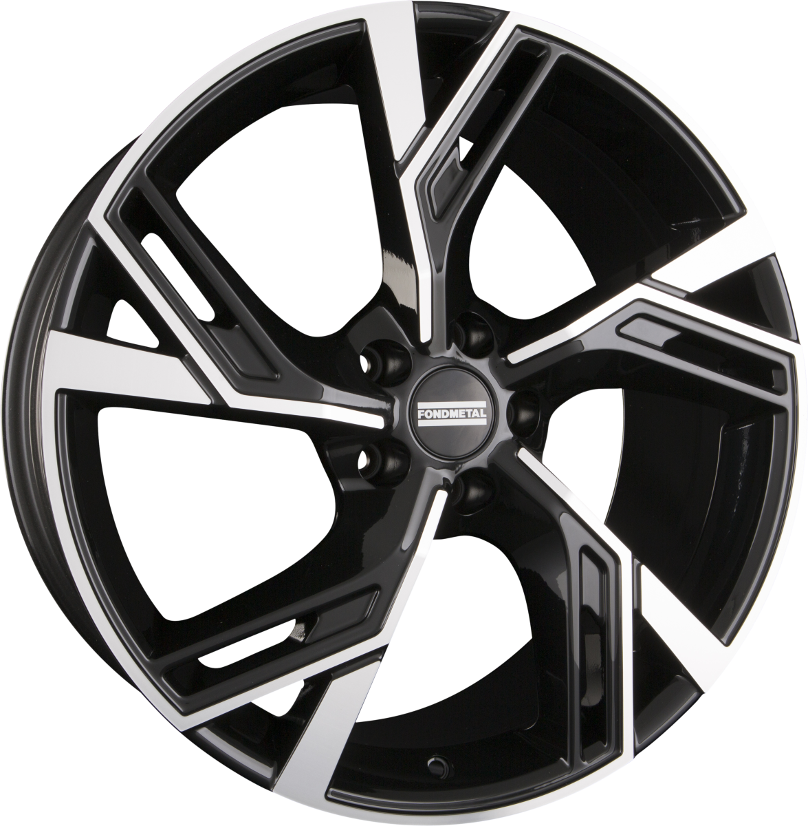 Fondmetal Atena Glossy Black Machined Alufelge 8x18 Zoll ET40 LK 5x100 ML57.1 – Bild 2