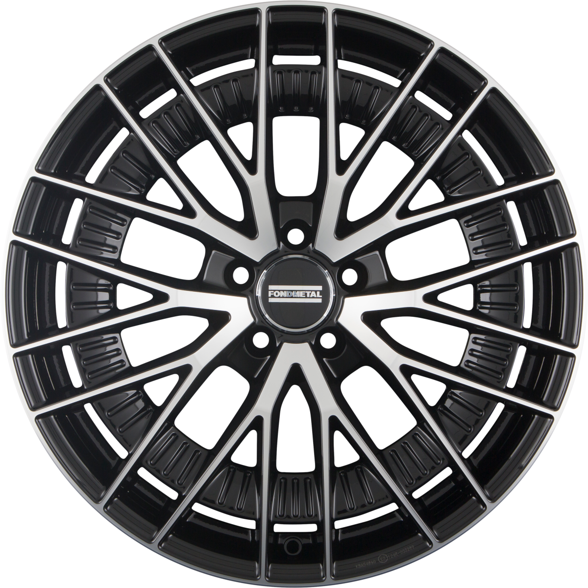 Fondmetal Kari Glossy Black Machined Alufelge 8.5x20 Zoll ET34 LK 5x112 ML66.6